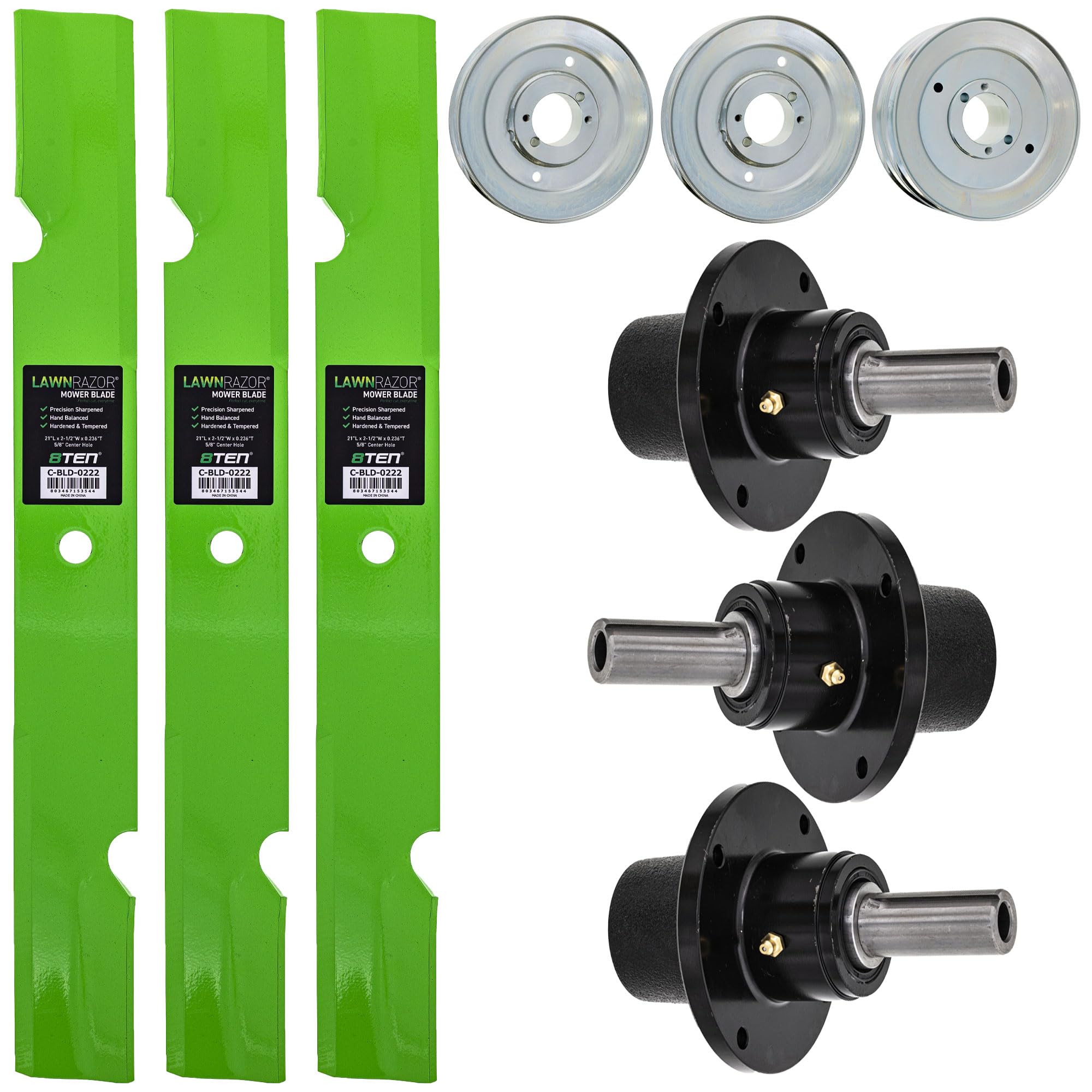 Amazon.com : 8TEN Blade Spindle Kit for Scag Cheetah II SCZII61V